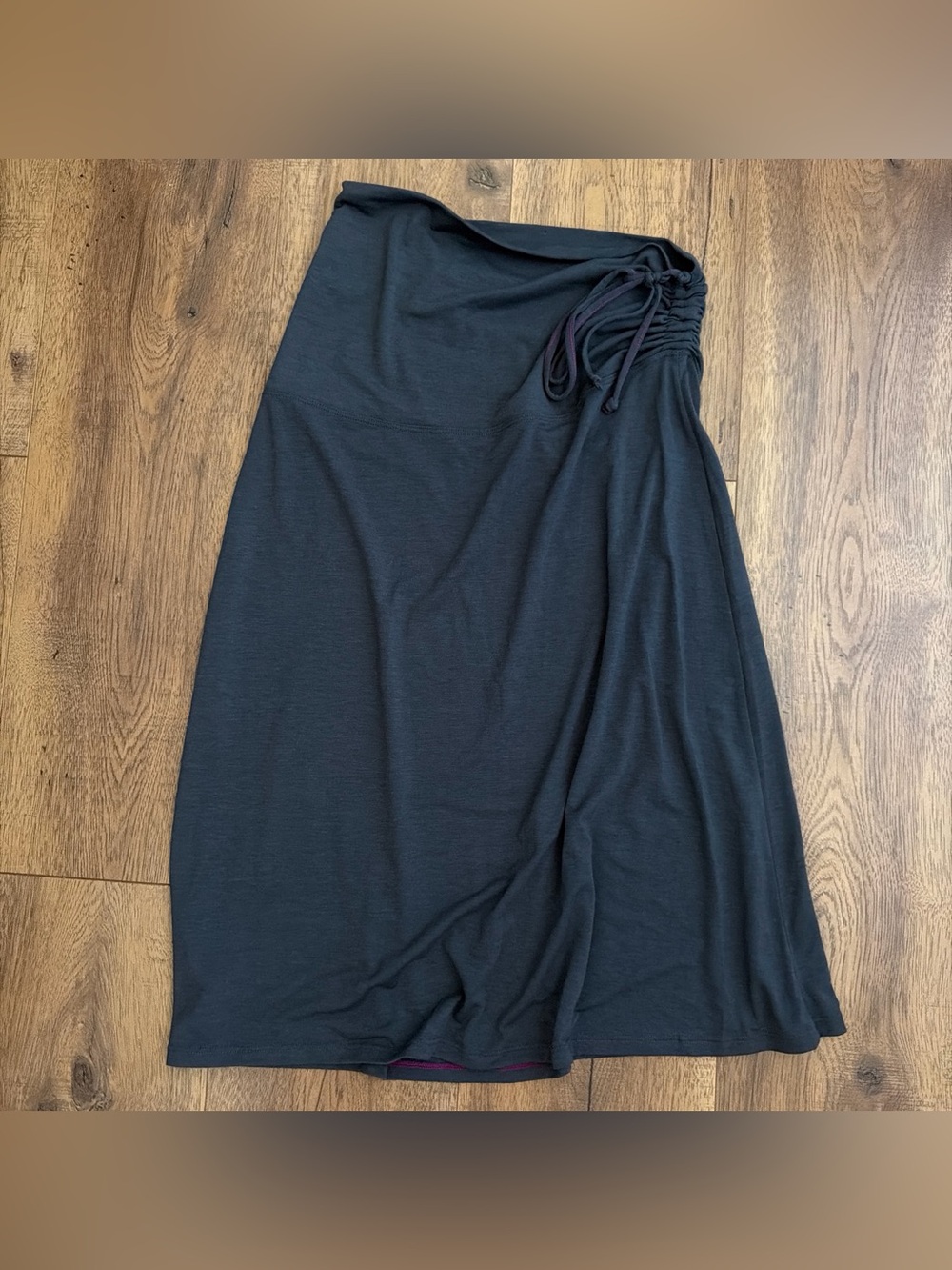 Athleta gray Midi Drawstring A-Line Skirt - Picture 2 of 4